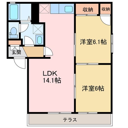 アークヒルズ中村の物件間取画像